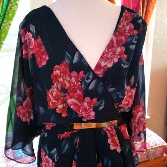 FLORAL Jade Midi Dress NWOT - Picture 2 of 5